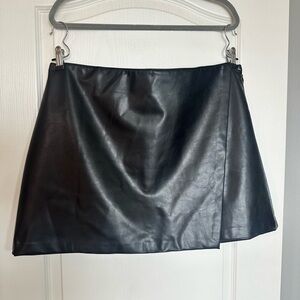 Abercrombie and Fitch Faux Leather Skort
